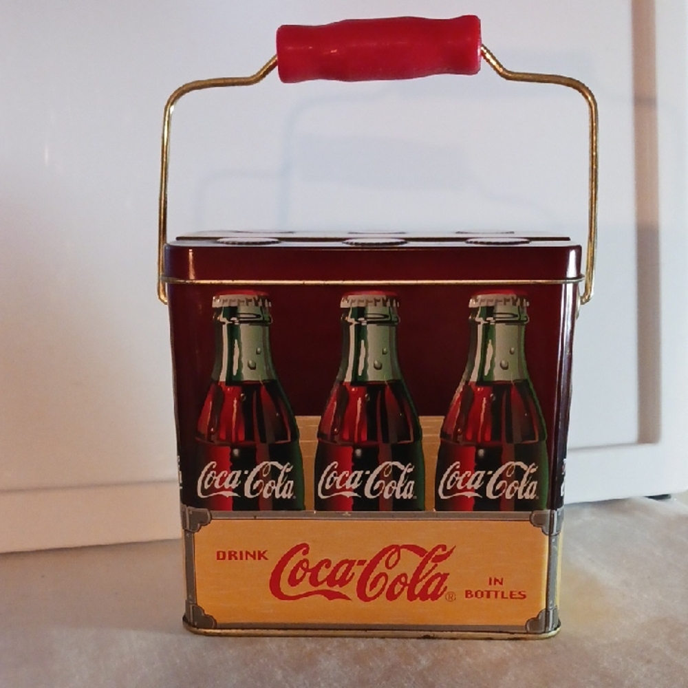Coca-Cola Collectible Tin with Bottle Design